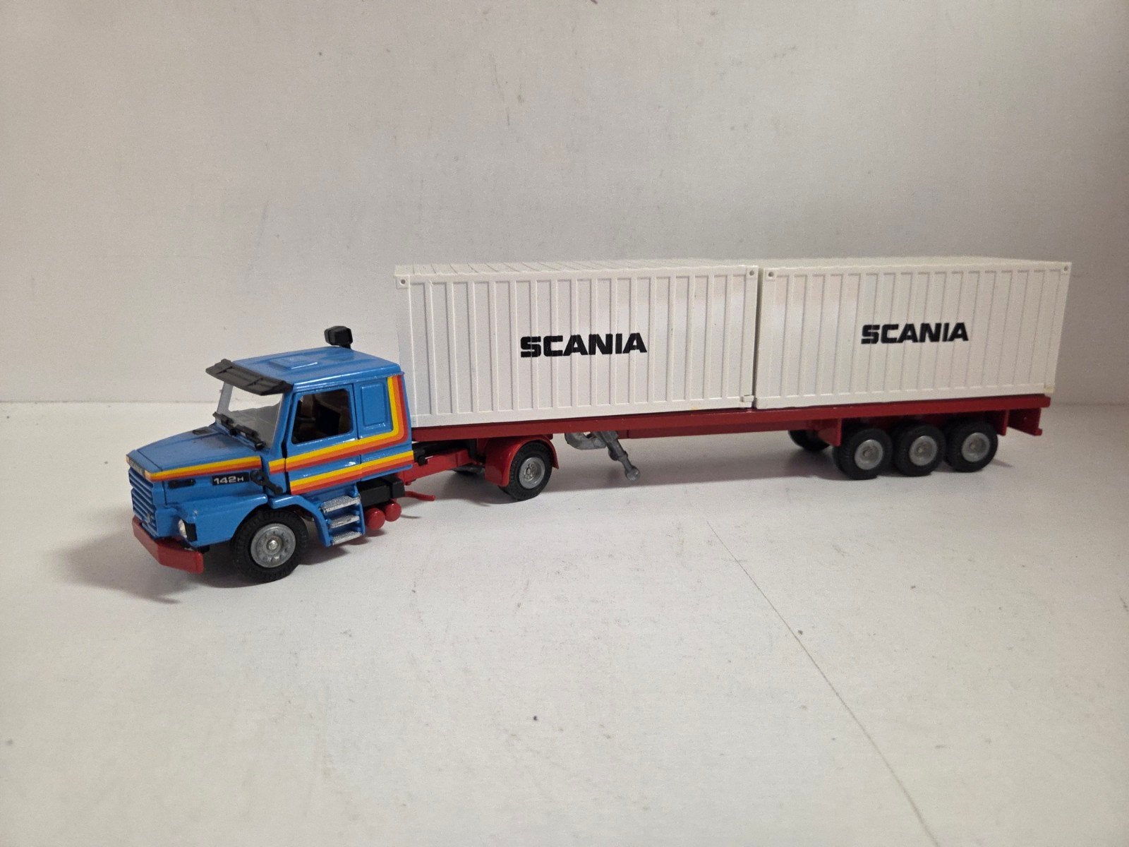 Tekno Scania 142 Torpedo containeroplegger demo, ., Zo goed als nieuw, Bus of Vrachtwagen, .