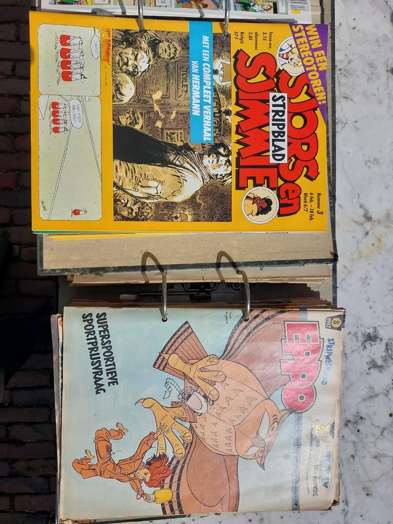 15 jaargangen stripbladen, Boeken, Stripboeken, Gelezen, Meerdere stripboeken, Ophalen