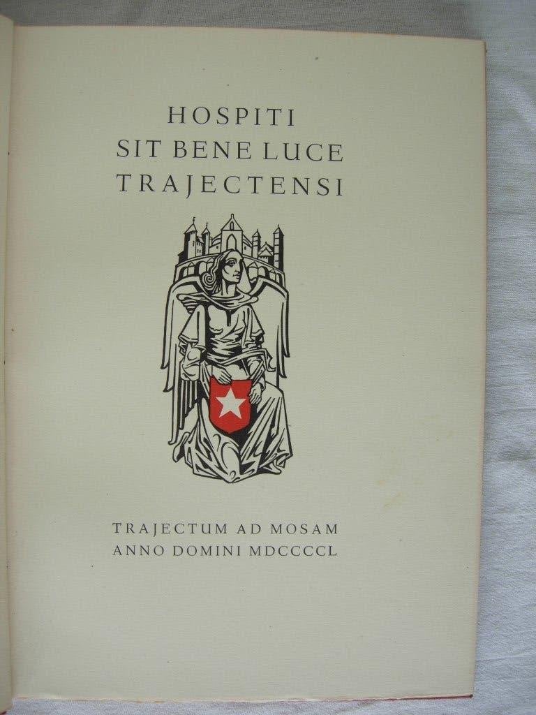 Maastricht Hospiti Sit Bene Luce Trajectensi 1950, Ophalen of Verzenden, 20e eeuw of later, Gelezen