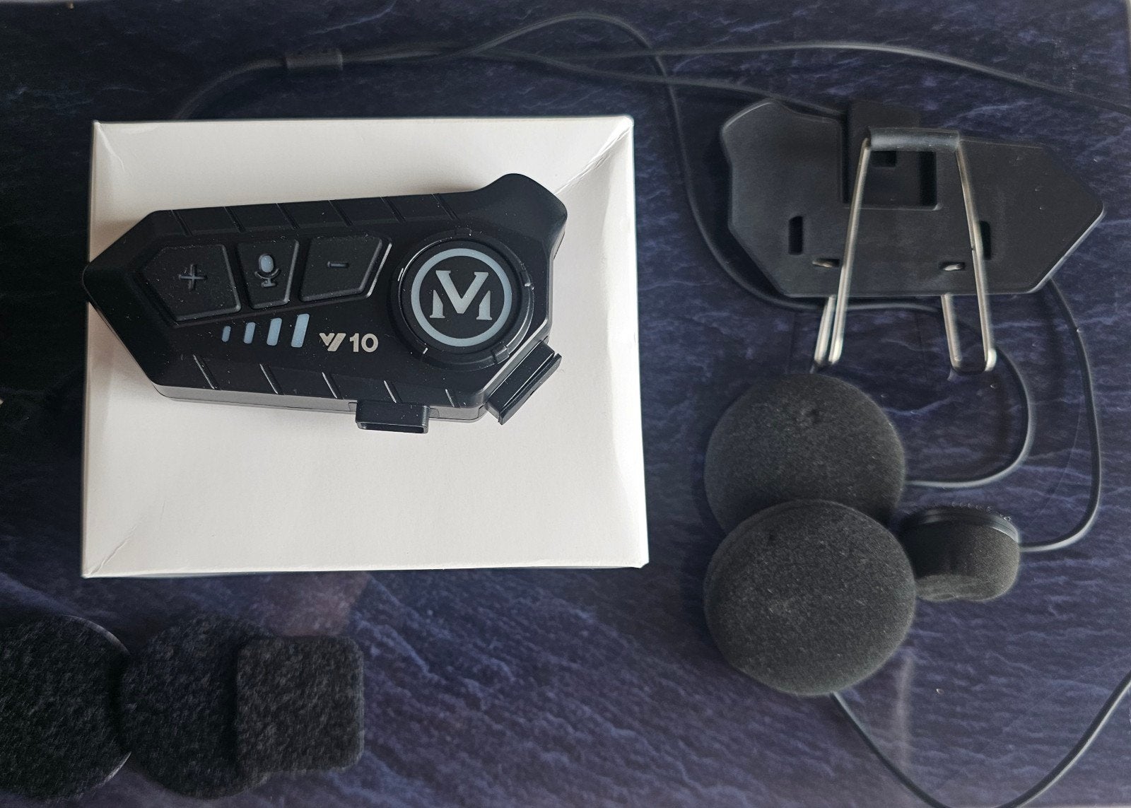 Motorhelm Bluetooth Intercom V10, Motoren, Ophalen of Verzenden, Tweedehands, Systeemhelm, Overige merken