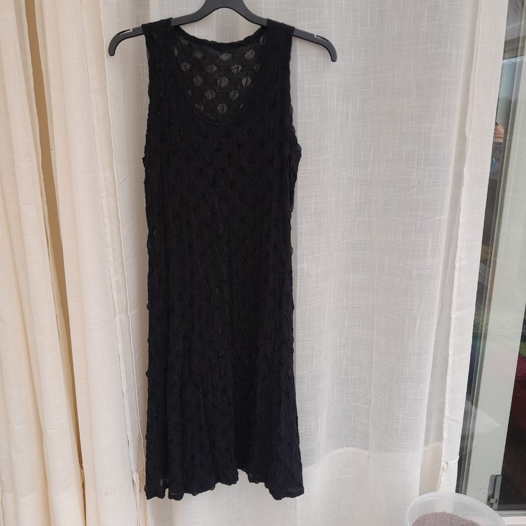 boris industries jurk bolletjes mesh nieuw zwart mt 2, Kleding | Dames, Maat 38/40 (M), Zwart, Nieuw, Ophalen of Verzenden