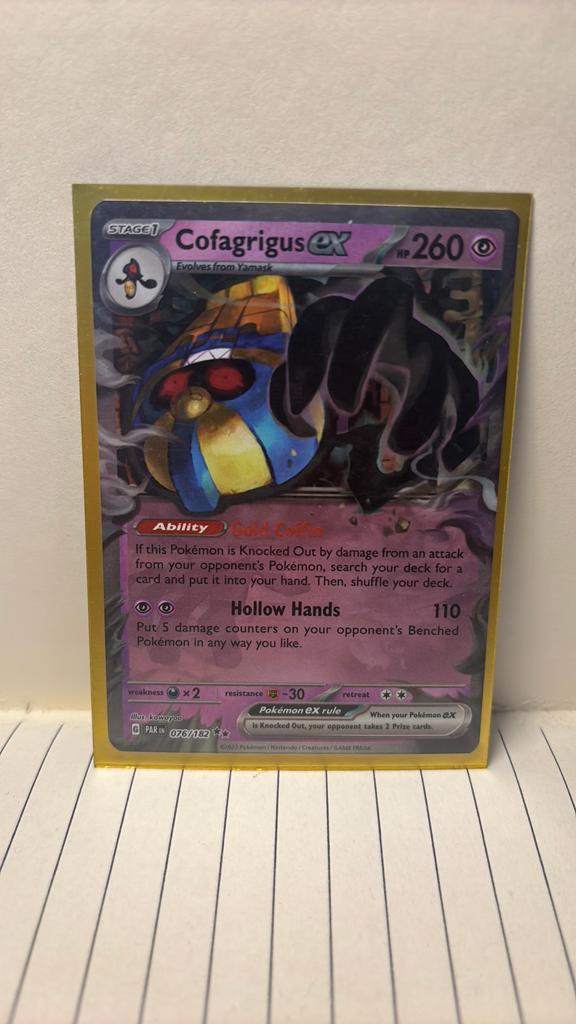 Cofagrigus 076/182 paradox rift holo pokemon kaart, Ophalen of Verzenden, Nieuw, Boosterbox