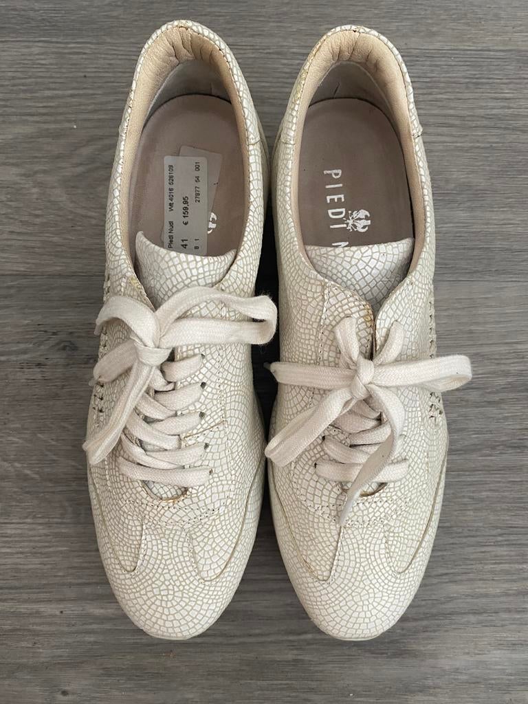Nieuwe Piedi Nudi crème leren sneakers maat 41, Kleding | Dames, Schoenen, Overige kleuren, Verzenden, Nieuw, Sneakers of Gympen