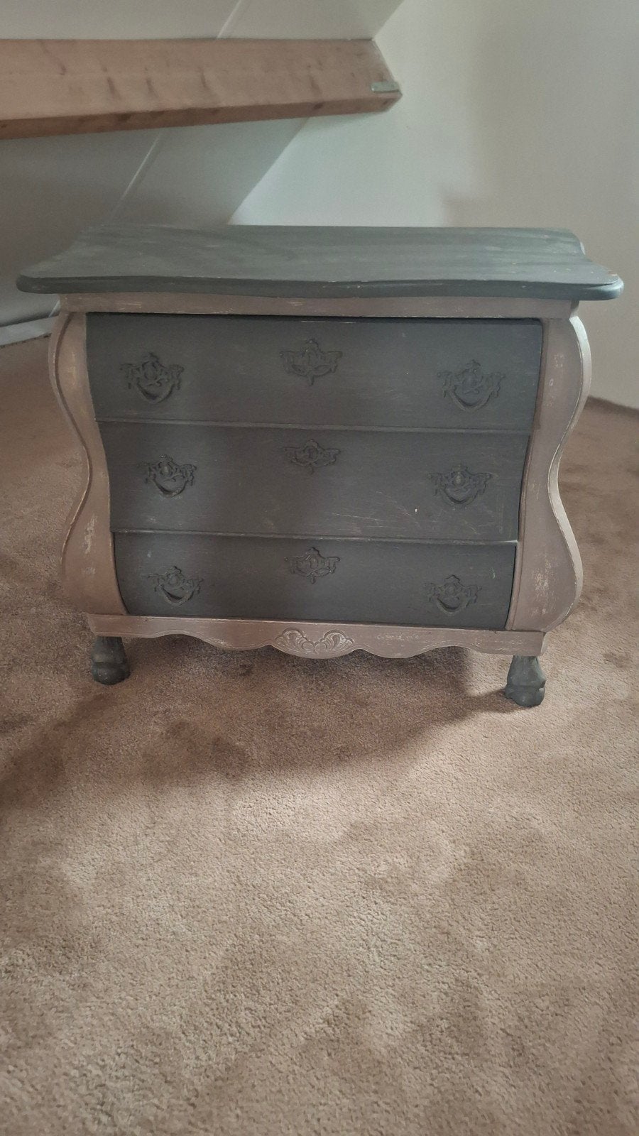 Vintage ladekastje met 3 lades - Grijs/Beige, Ophalen