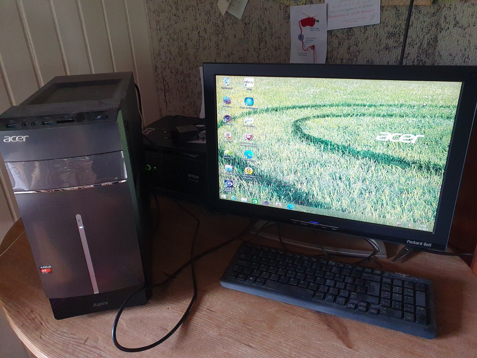 Complete Acer Aspire TC-100 PC-set, Ophalen of Verzenden