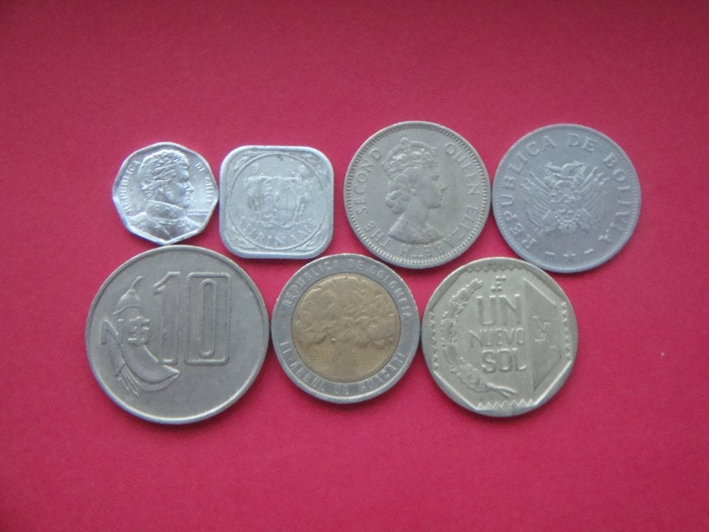 Amerika setje munten uit diverse landen 1965 / 1994., Verzenden, Zuid-Amerika, Setje