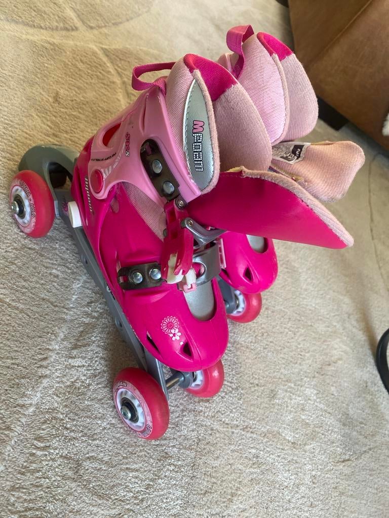 Nijdam Junior roze verstelbare inline skates (maat 30-33), Overige merken, Kinderen, Ophalen of Verzenden, Inline skates 4 wielen