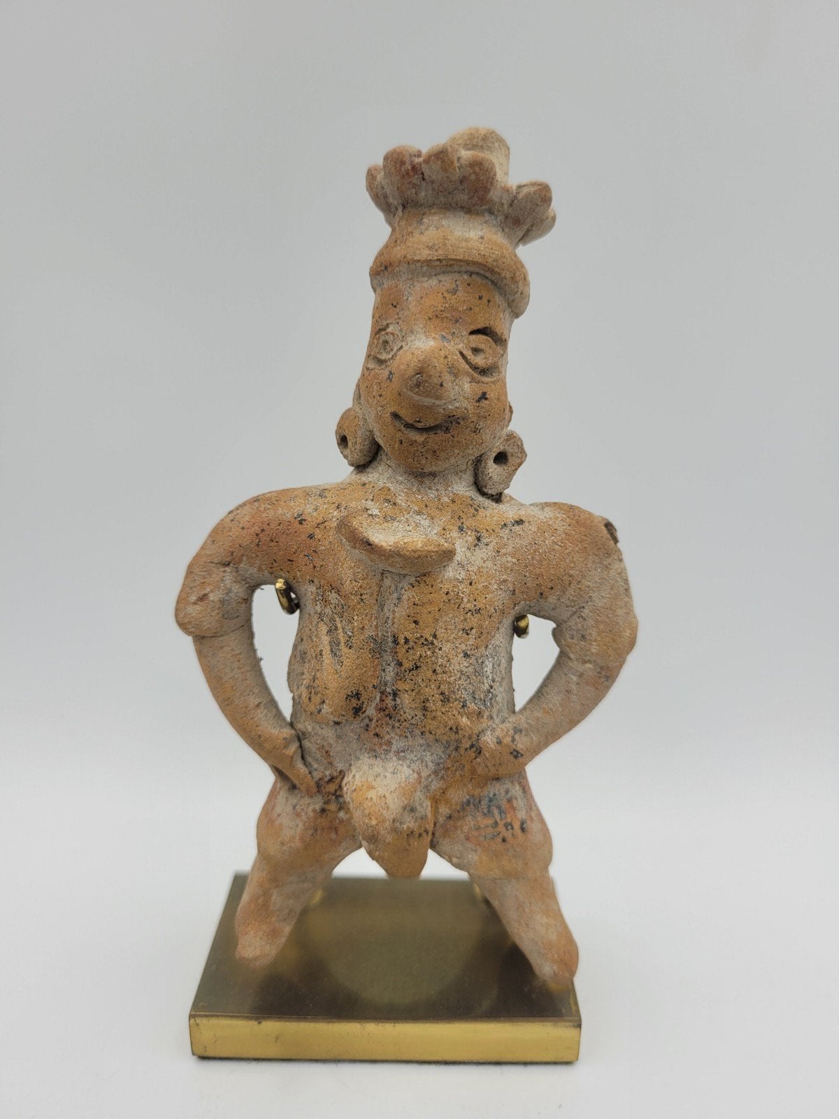 Precolumbiaanse Terracotta Figuur Colima Cultuur Mexico, Ophalen