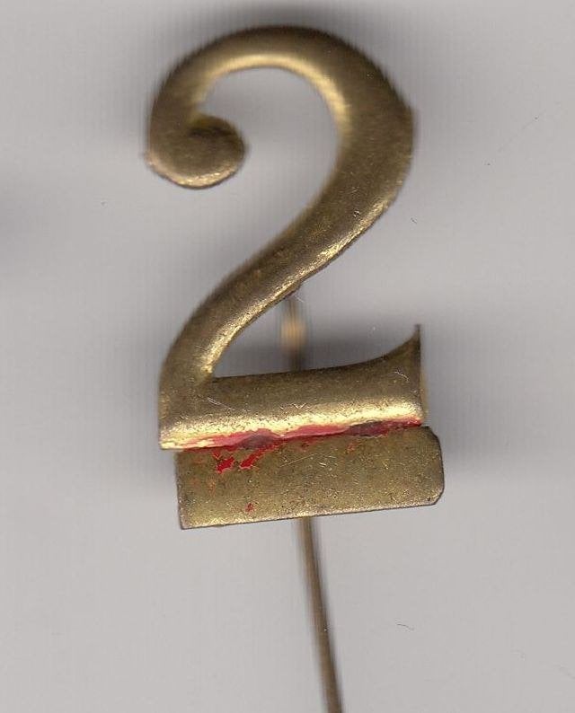 NR 2 Leger speldje, Verzamelen, Militaria | Algemeen, Niet vindbaar, Niet vindbaar, Nederland, Embleem of Badge