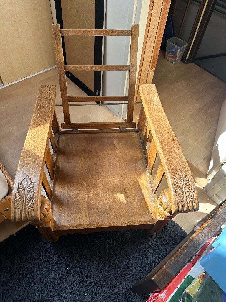 Eiken rookstoel ( zonder kussens ), Ophalen
