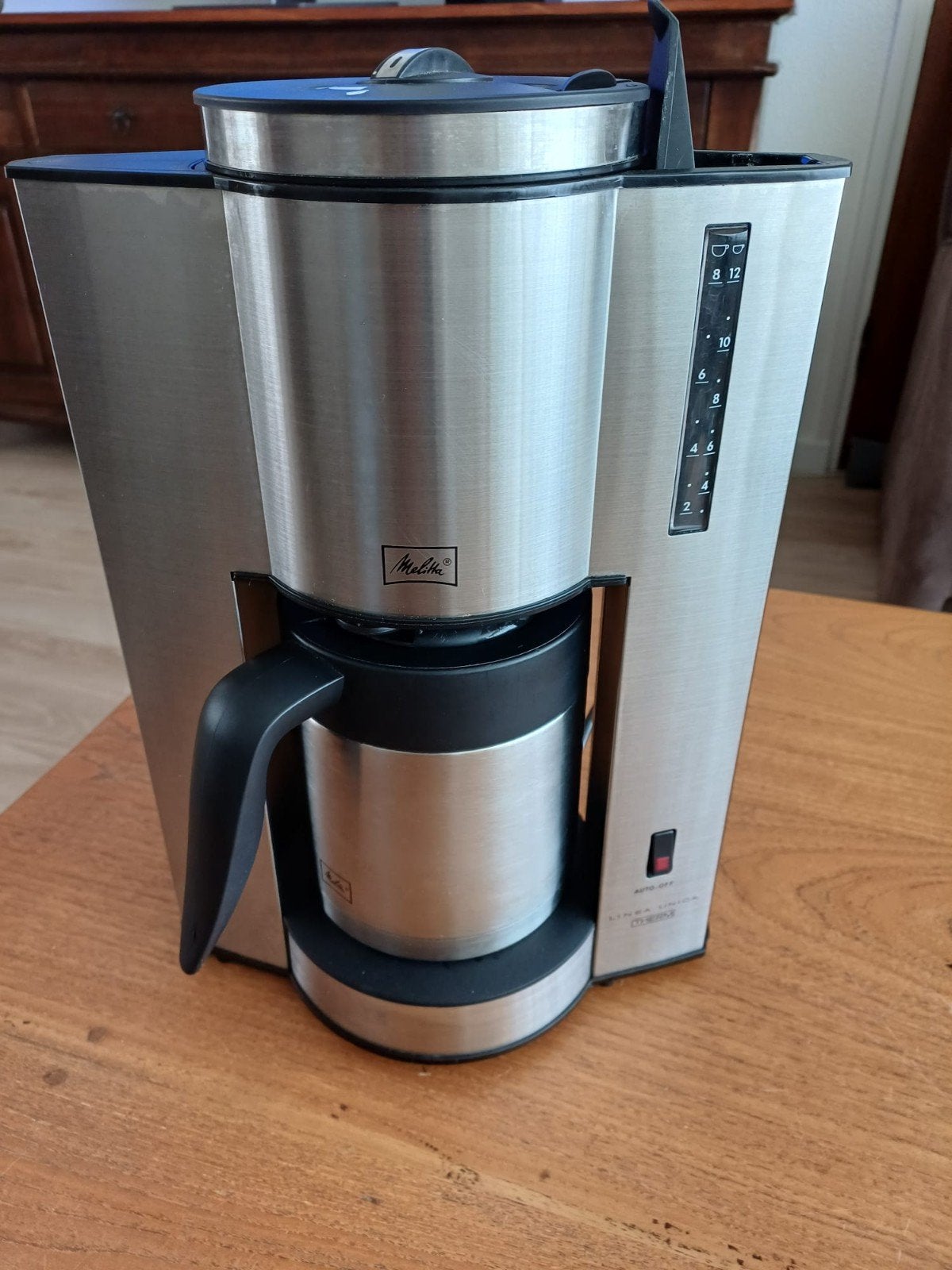 Melitta Look IV Therm Filterkoffiezetapparaat RVS, Koffiemachine, Gemalen koffie, Ophalen of Verzenden, Zo goed als nieuw