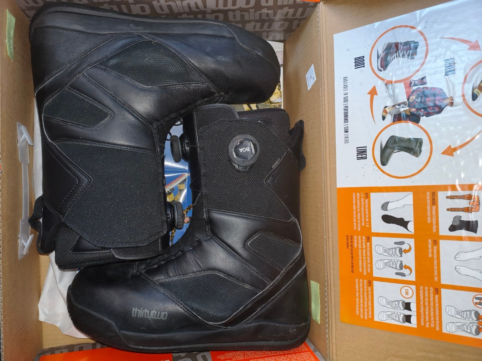 ThirtyTwo STW Double Boa Snowboardschoenen - Maat 44.5, Sport en Fitness, Snowboarden, Ophalen of Verzenden, Schoenen