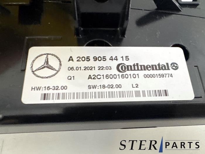 Kachel Bedieningspaneel van een Mercedes C-Klasse, Gebruikt, -, Ophalen of Verzenden, -