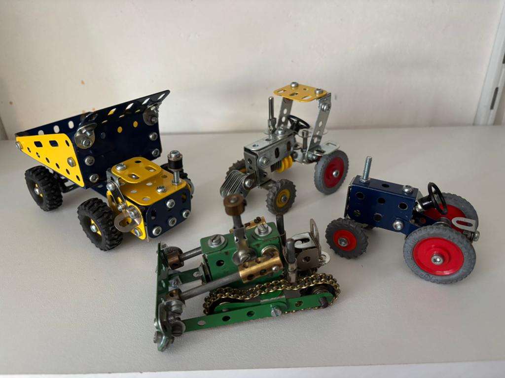 Vintage Meccano Voertuigen Set - Tractoren & Vrachtwagen, Ophalen of Verzenden