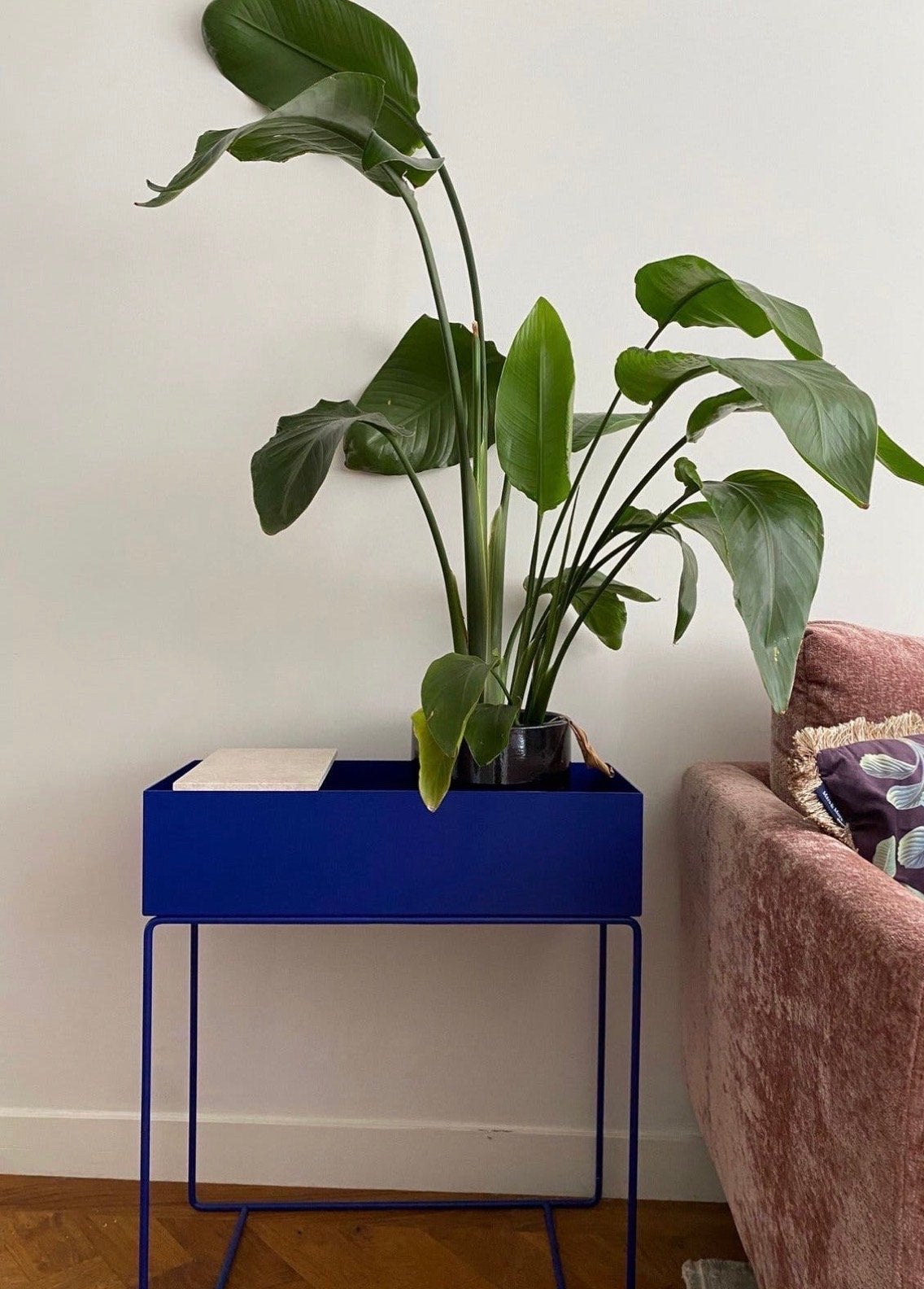 Ferm Living Plant Box - Blauw, Blauw, Ophalen of Verzenden, Zo goed als nieuw, Metaal