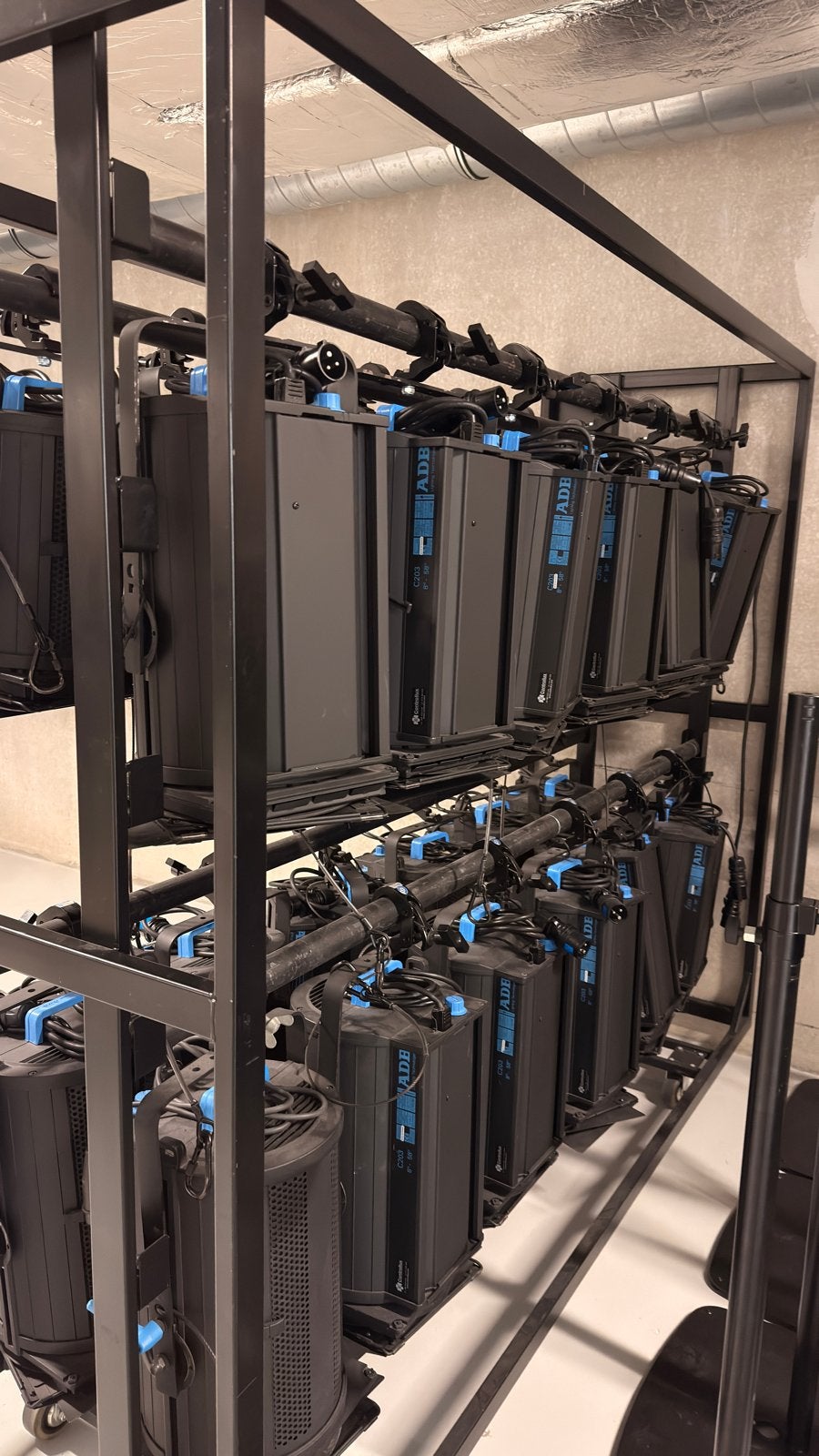 29x ADB PC (20x 2kW, 9x 1kW) met meatrack, Ophalen, Gebruikt