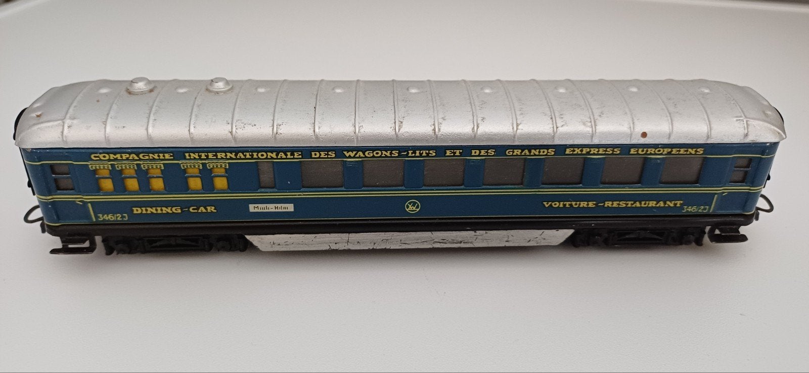 Märklin 346 CIWL Orient Express restauratierijtuig 346/2J, Hobby en Vrije tijd, Modeltreinen | H0, Ophalen, Wisselstroom, Gebruikt