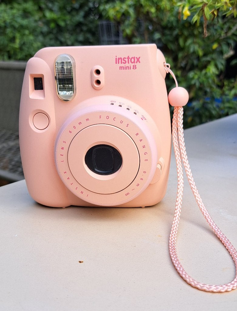 Fujifilm Instax Mini 8 roze, Ophalen of Verzenden, Zo goed als nieuw, Polaroid, Fuji