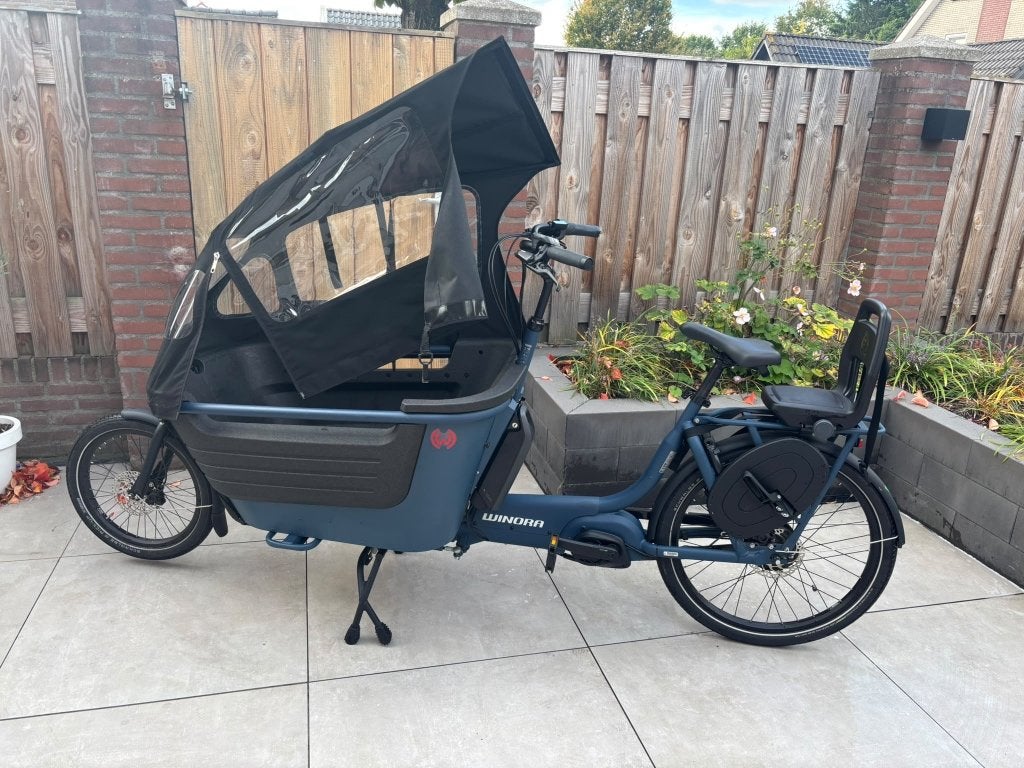 Winora F.U.B 2w Bakfiets, Zo goed als nieuw, 2 kinderen, Elektrisch, Ophalen
