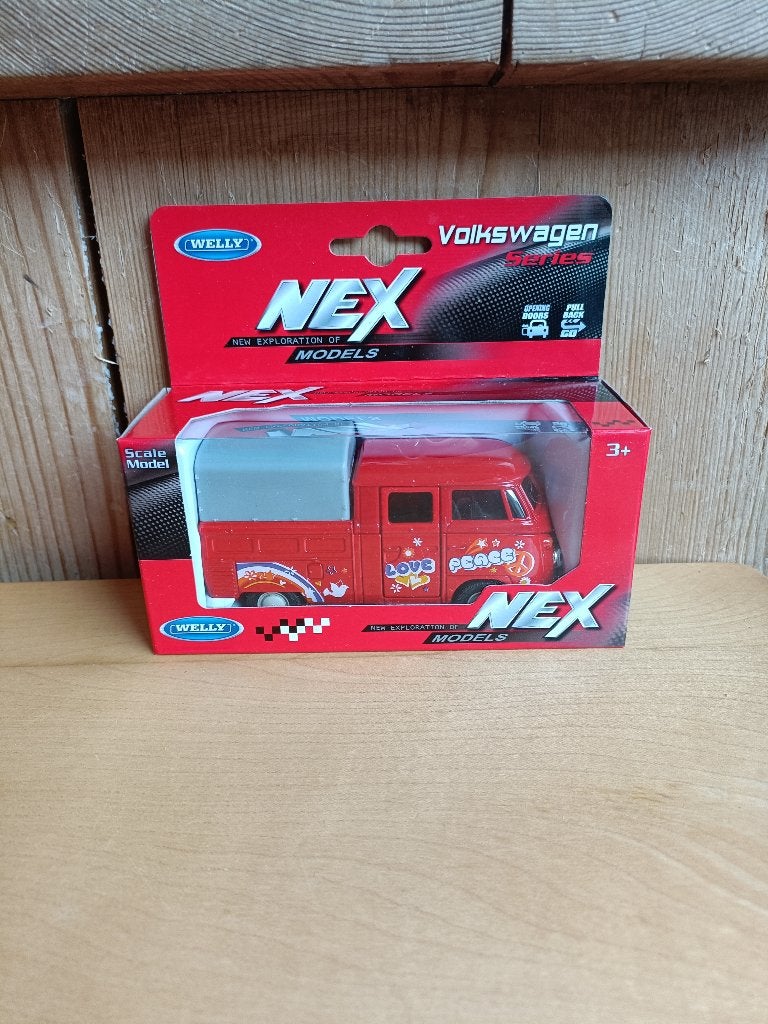 Welly VW T1 Dubbele Cabine met Huif, Ophalen of Verzenden, Nieuw, Auto, Overige merken