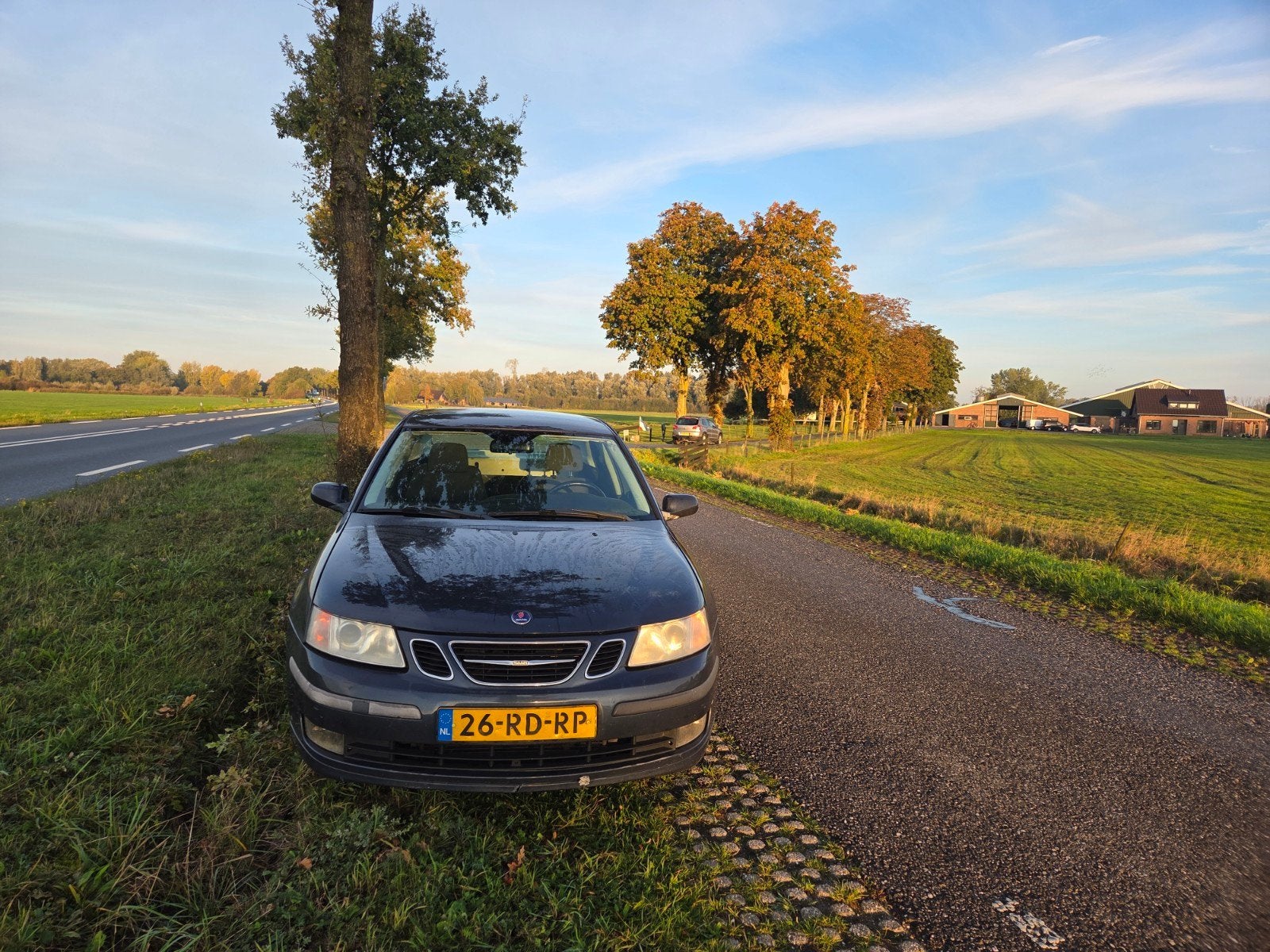 Saab 9-3 1.8t (2005) – Motor defect / Voor onderdelen, Auto's, 1340 kg, 4 cilinders, Blauw, 1796 cc