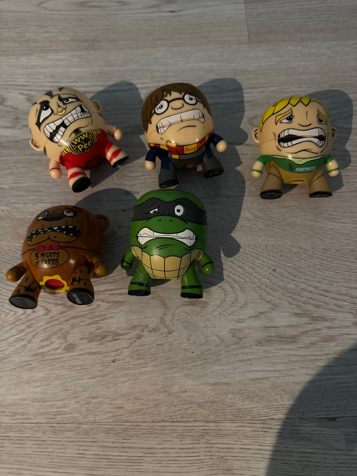 5 stuks Head Poppers figuren: Harry Potter, Fortnite, etc., Ophalen, Gebruikt, Jongen of Meisje
