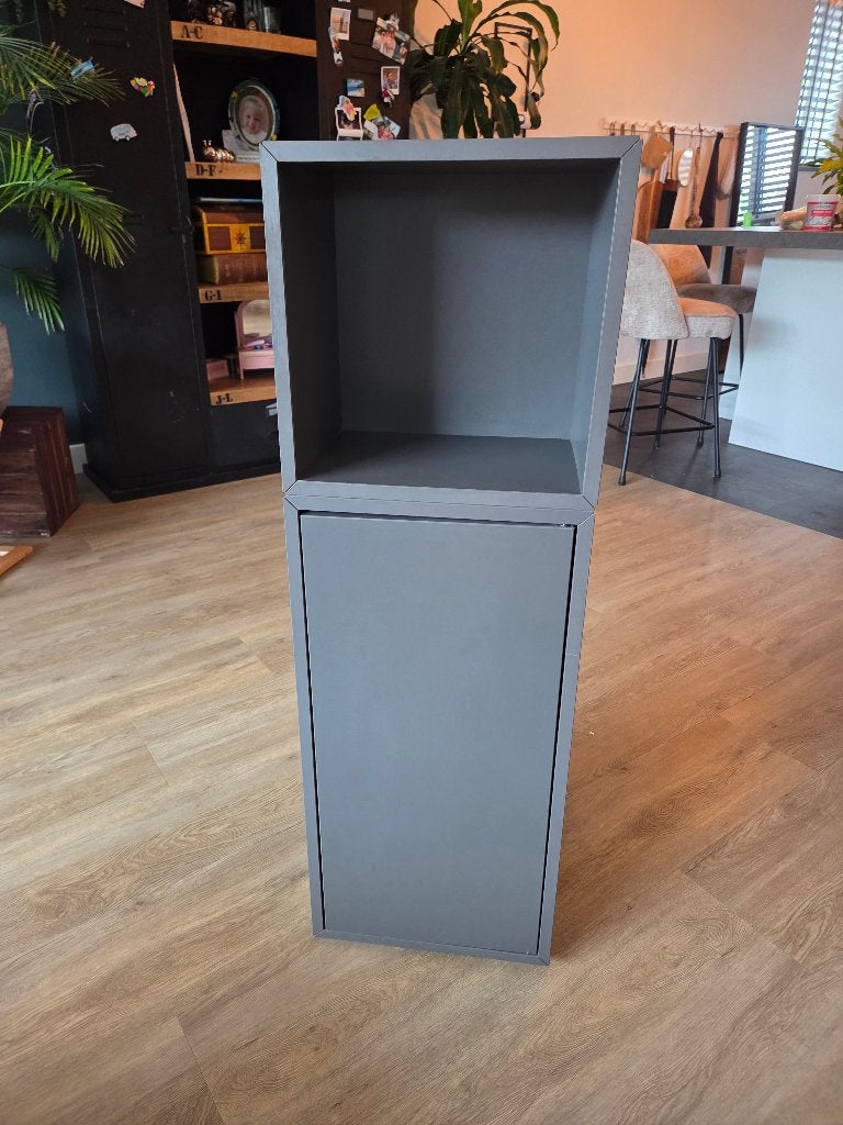Ikea kast - EKET - donkergrijs antraciet 35x35x107cm, Ophalen, Gebruikt, Antraciet, opbergkast