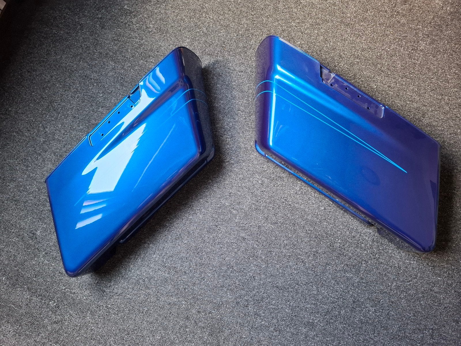 Koffers Harley Davidson Street Road Glide Superior Blue, Ophalen, Gebruikt