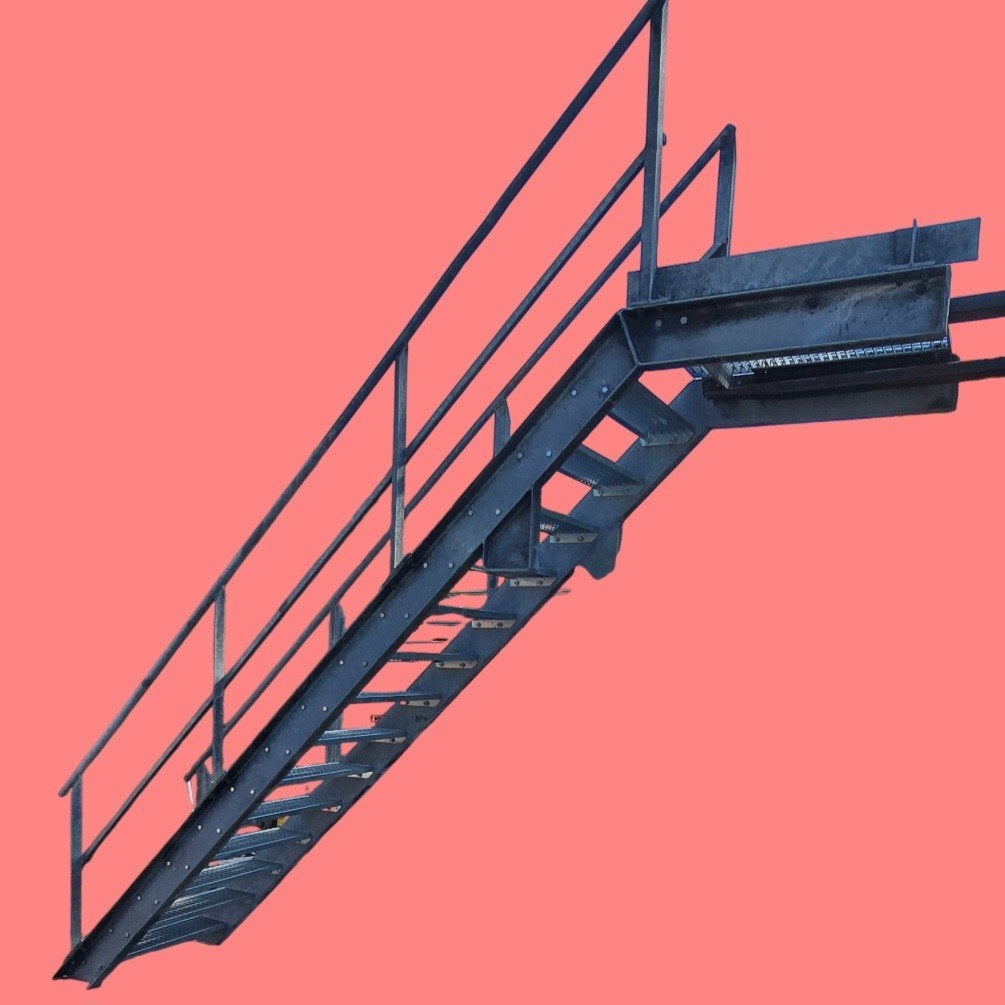 Bordestrap ca. 305cm hoog antislip traptreden verzinkte trap, Ophalen, Gebruikt, Trap, 2 tot 4 meter