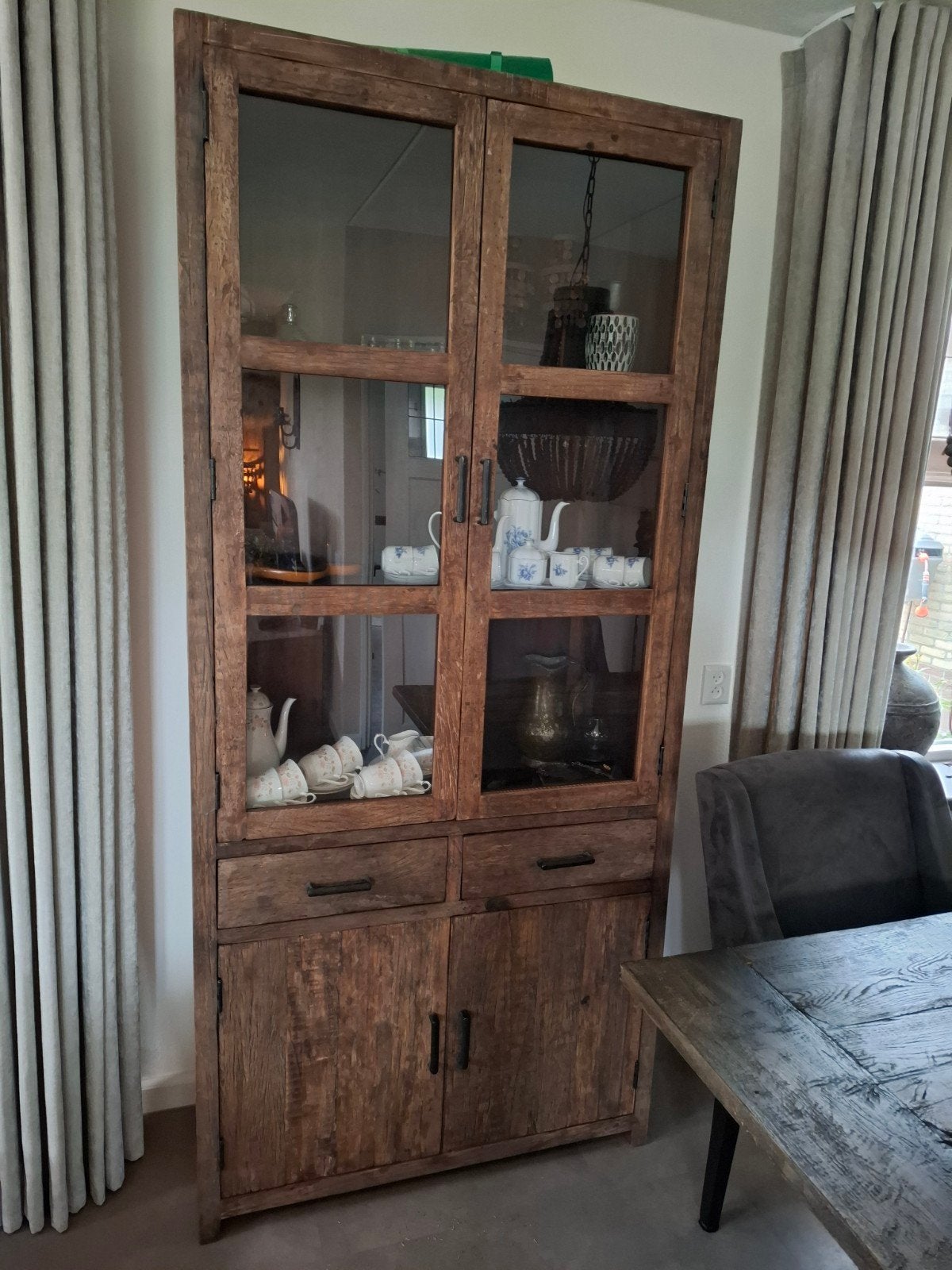 Wandkast en tv meubel driftwood sober landelijk, Ophalen