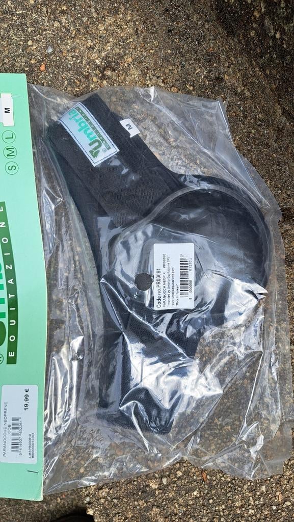Peeskappen zwart van Umbria maat cob, Ophalen of Verzenden, Nieuw