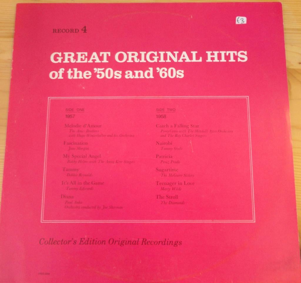 Great original Hits of the '50 and '60s (Deel:4 )(LP, Ophalen of Verzenden, Gebruikt, 12 inch