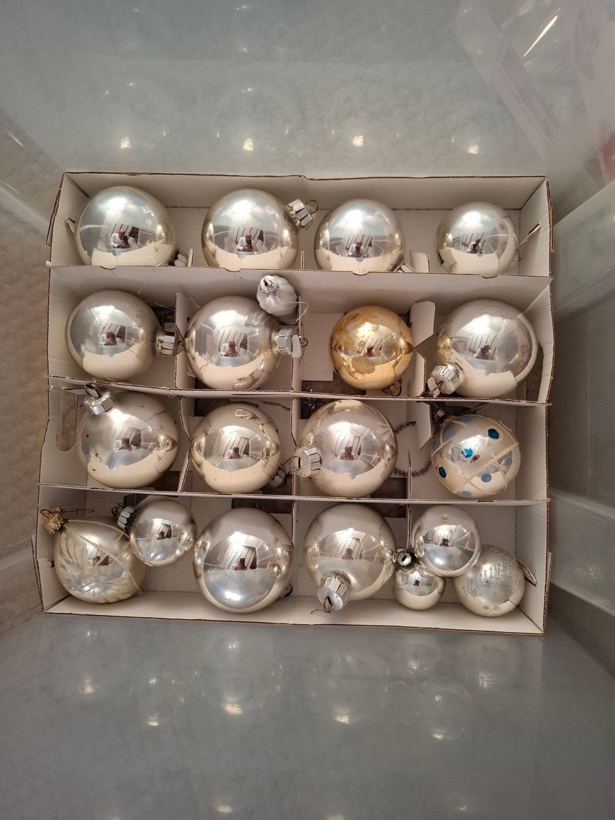 Kerst kerstspullen bomen ballen piek, Diversen, Ophalen, Gebruikt