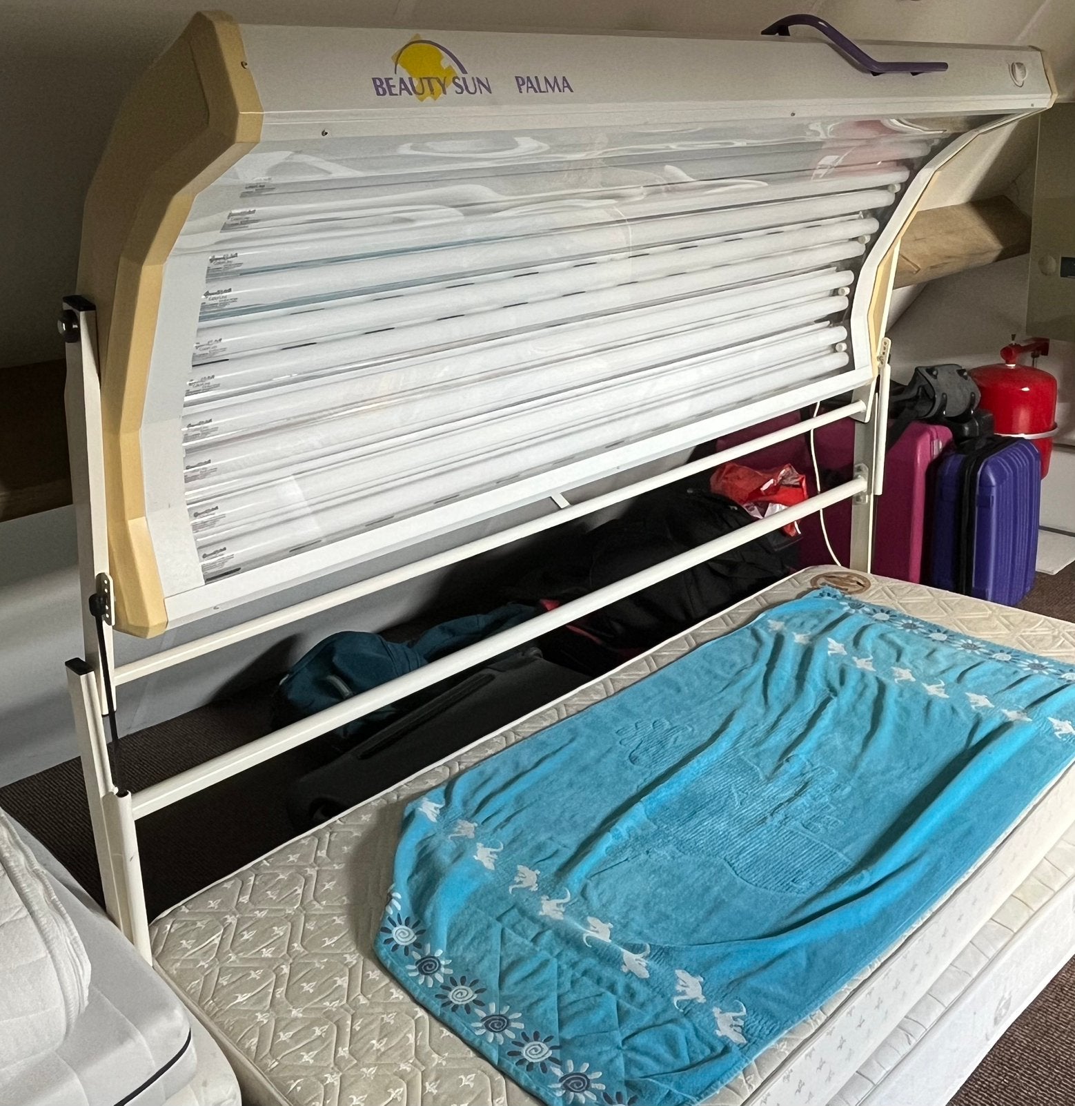 Zonnehemel Beauty Sun Palma, Ophalen, Gebruikt, Zonnebank enkelzijdig, 10 tot 15 lampen