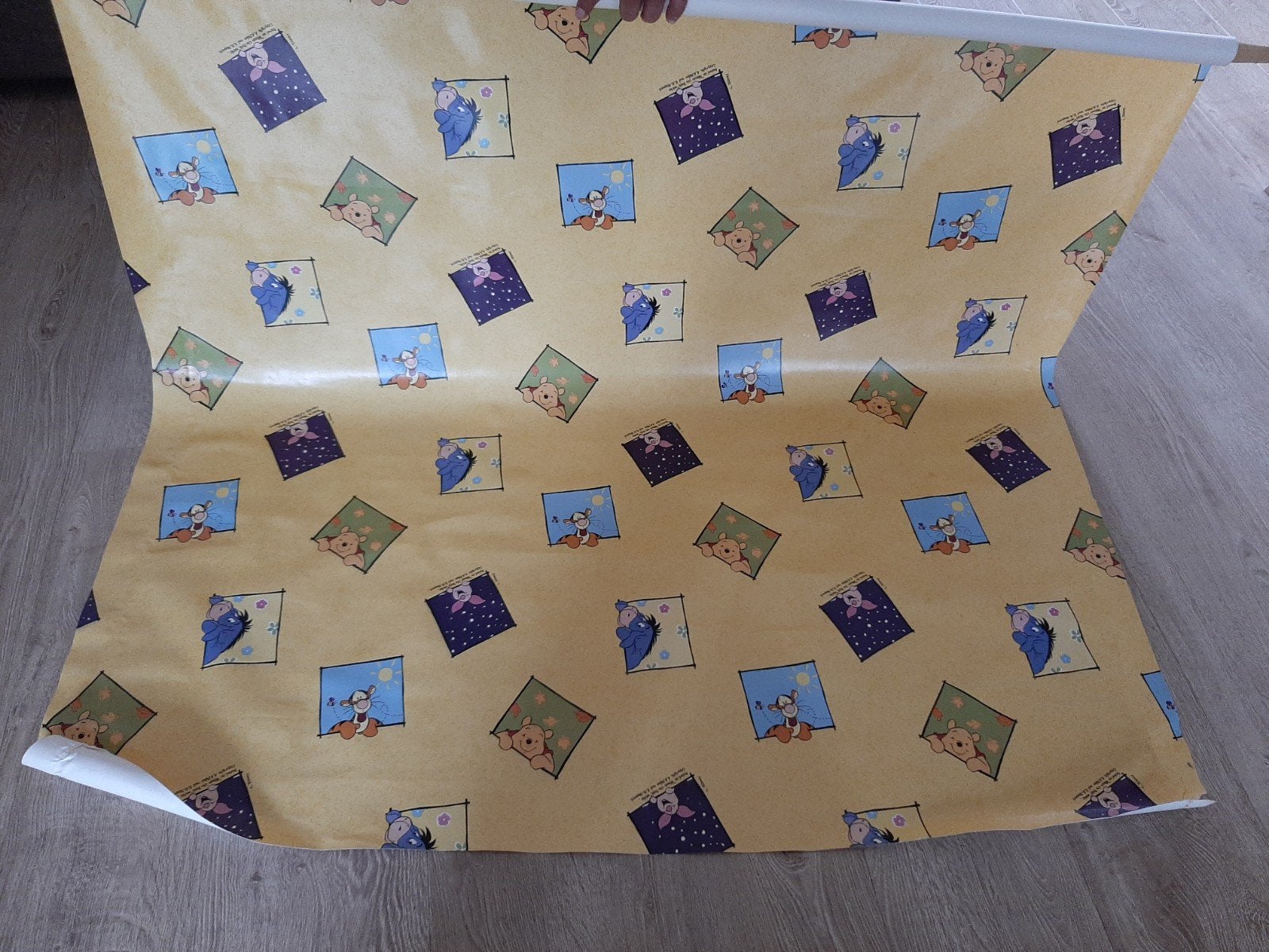Geel plastic Winnie de Pooh tafelkleed, Ophalen of Verzenden, Winnie de Poeh of vrienden, Gebruikt, Kleding of Textiel