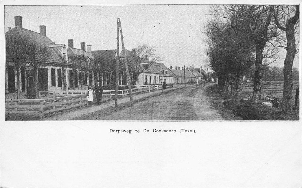 703-146-037 Dorpsweg te De Cocksdorp (Texel), Verzenden, Voor 1920, Noord-Holland