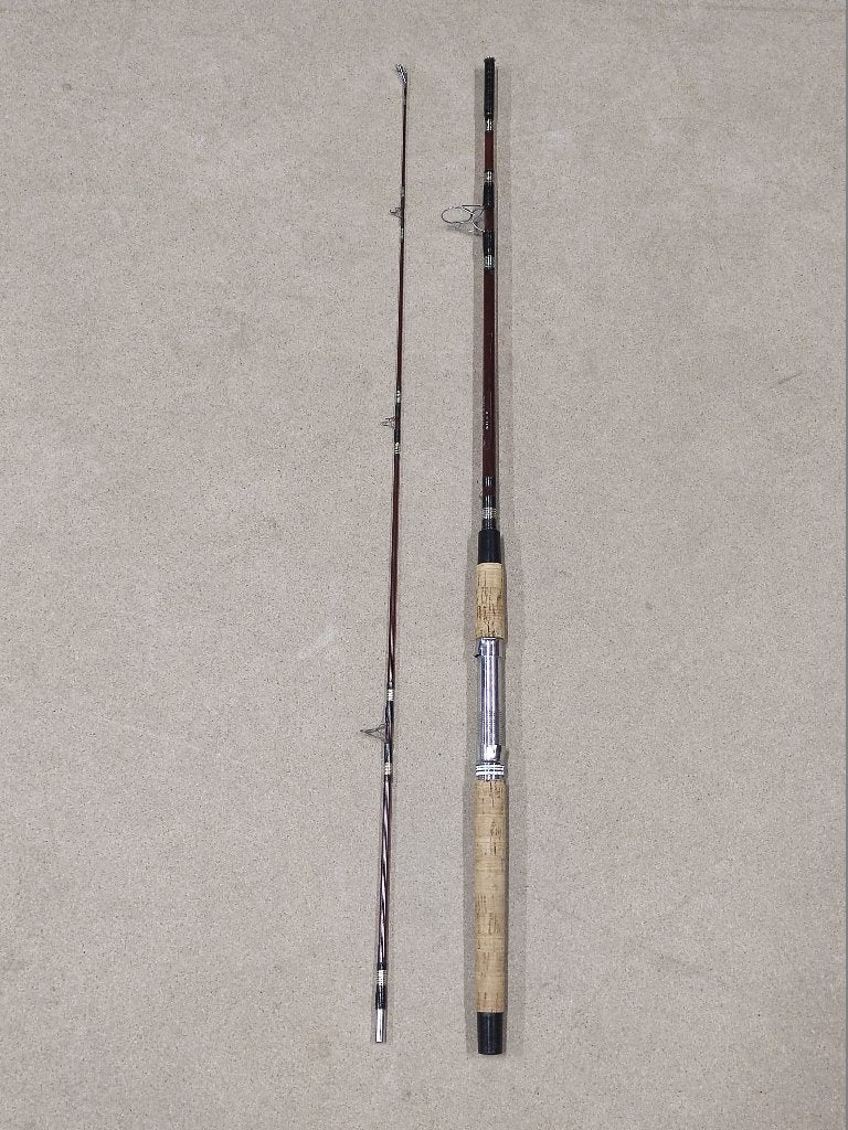 Vintage hengel spin harodex hi-cristal no.3456 glas 1,80 mtr, Watersport en Boten, Ophalen, Gebruikt, Werphengel