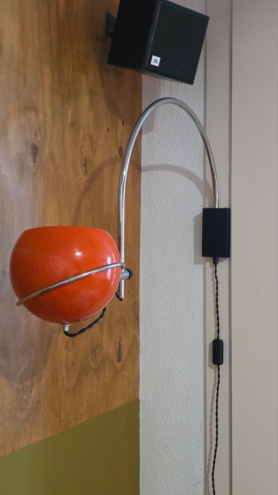 GEPO 1960's Eyeball Lamp - Origineel Oranje, Antiek en Kunst, Antiek | Lampen, Ophalen of Verzenden