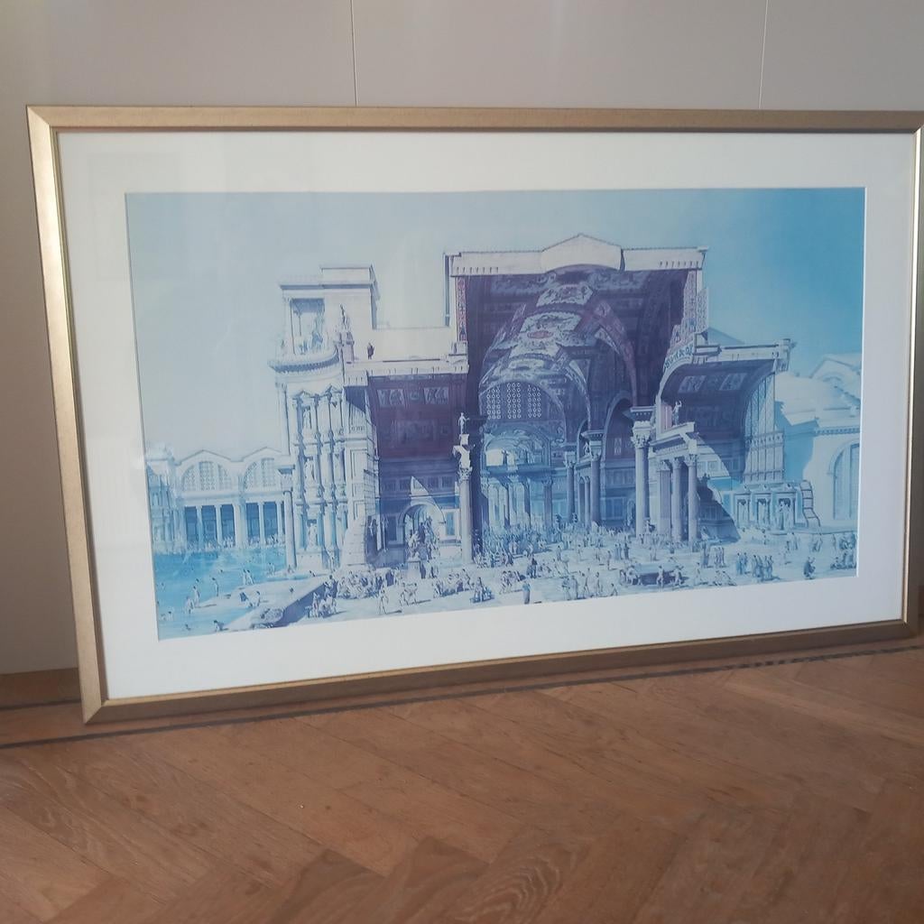 Ingelijste poster 70x110cm met glas, Ophalen, Geen, 100 tot 125 cm, Oorspronkelijke maker