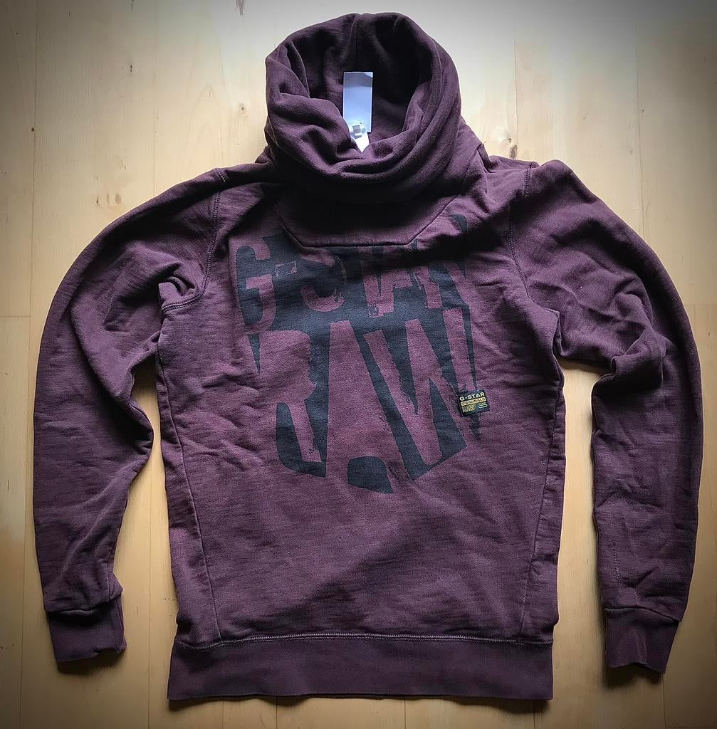 G-Star G Star Raw design warme col trui paars / wijn rood M, Kleding | Heren, Truien en Vesten, Ophalen of Verzenden, Zo goed als nieuw