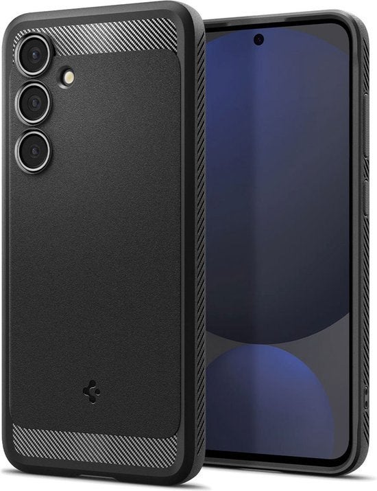 Spigen Rugged Armor Galaxy S24 FE Matte Black (Hoesje)*nieuw, Nieuw, Spigen 1, Ophalen of Verzenden, Spigen
