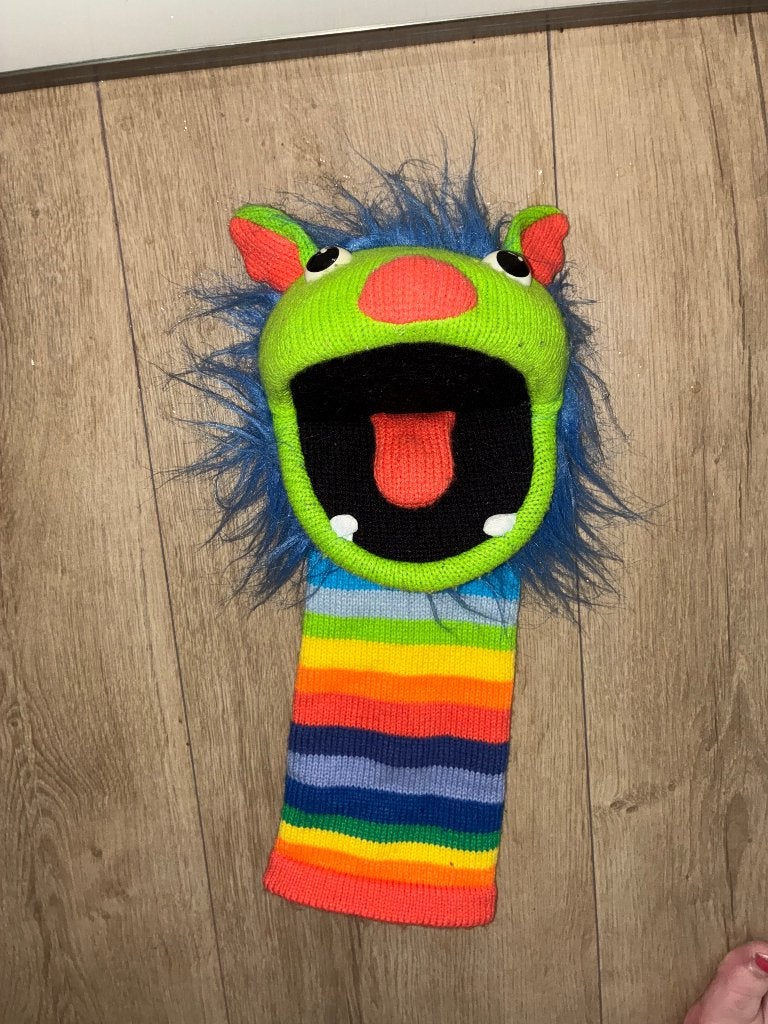 living puppet handpop regenboog, Ophalen of Verzenden, Zo goed als nieuw, Overige typen