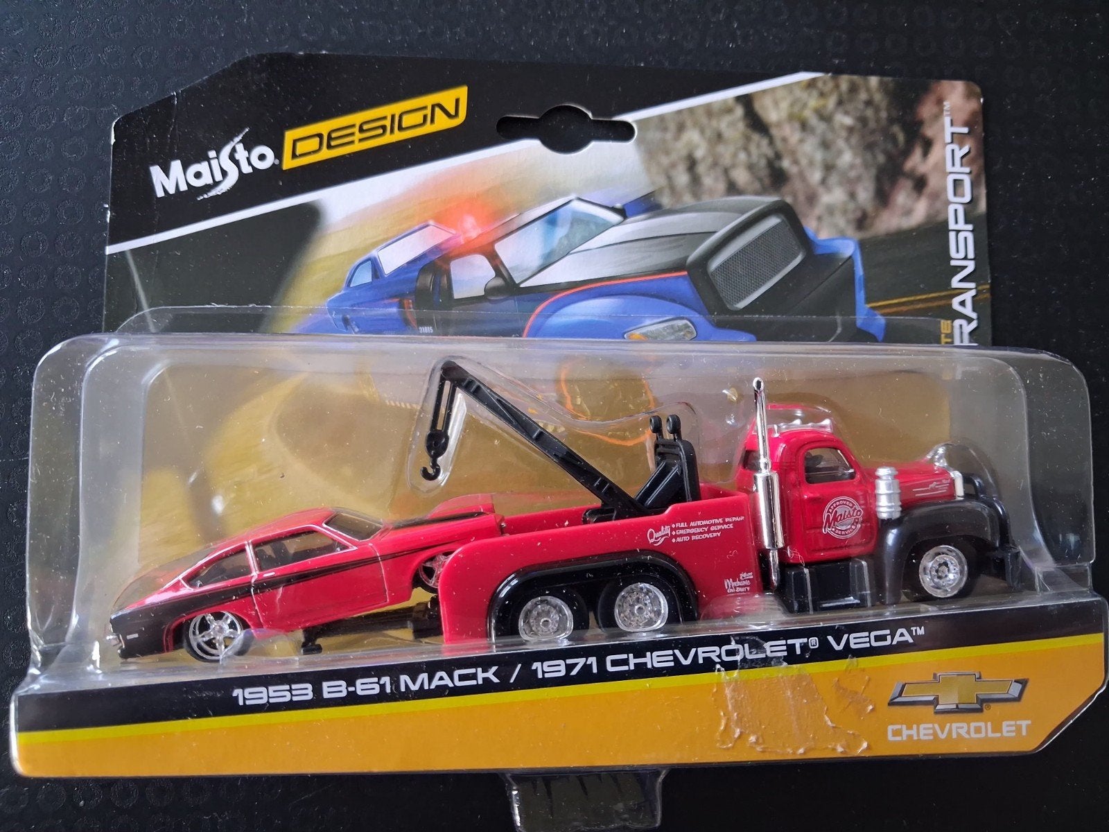 Maisto Design Transport: 1953 Mack Truck en 1971 Chevrolet V, Ophalen of Verzenden, Nieuw