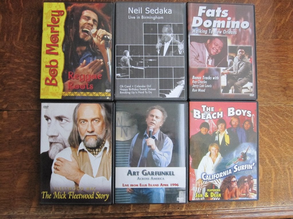 Muziek dvd's €1,25 per stuk., Alle leeftijden, Ophalen of Verzenden, Zo goed als nieuw, Concert