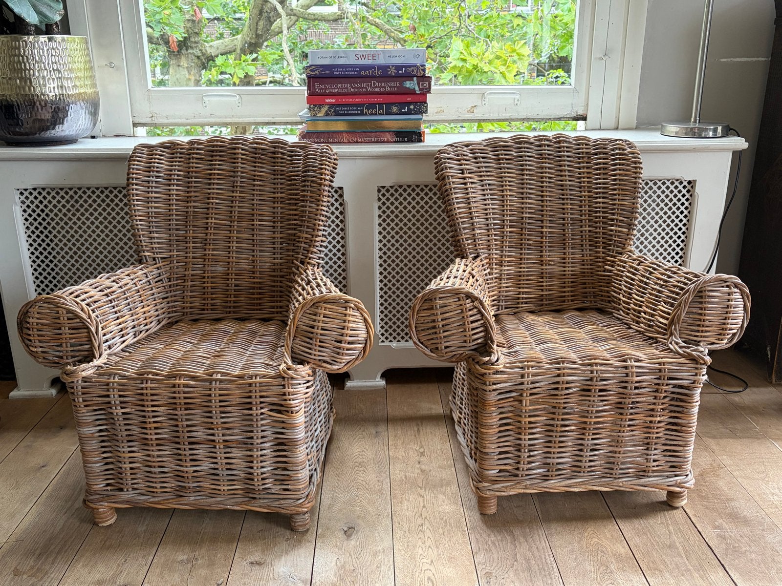 Leuke rieten kinderfauteuiltjes (85x65 cm), Kinderen en Baby's, Ophalen, Gebruikt, Stoel(en)