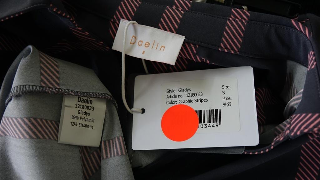 nieuw DAELIN jurkje grijs rose, Nieuw, Knielengte, Maat 36 (S), Grijs