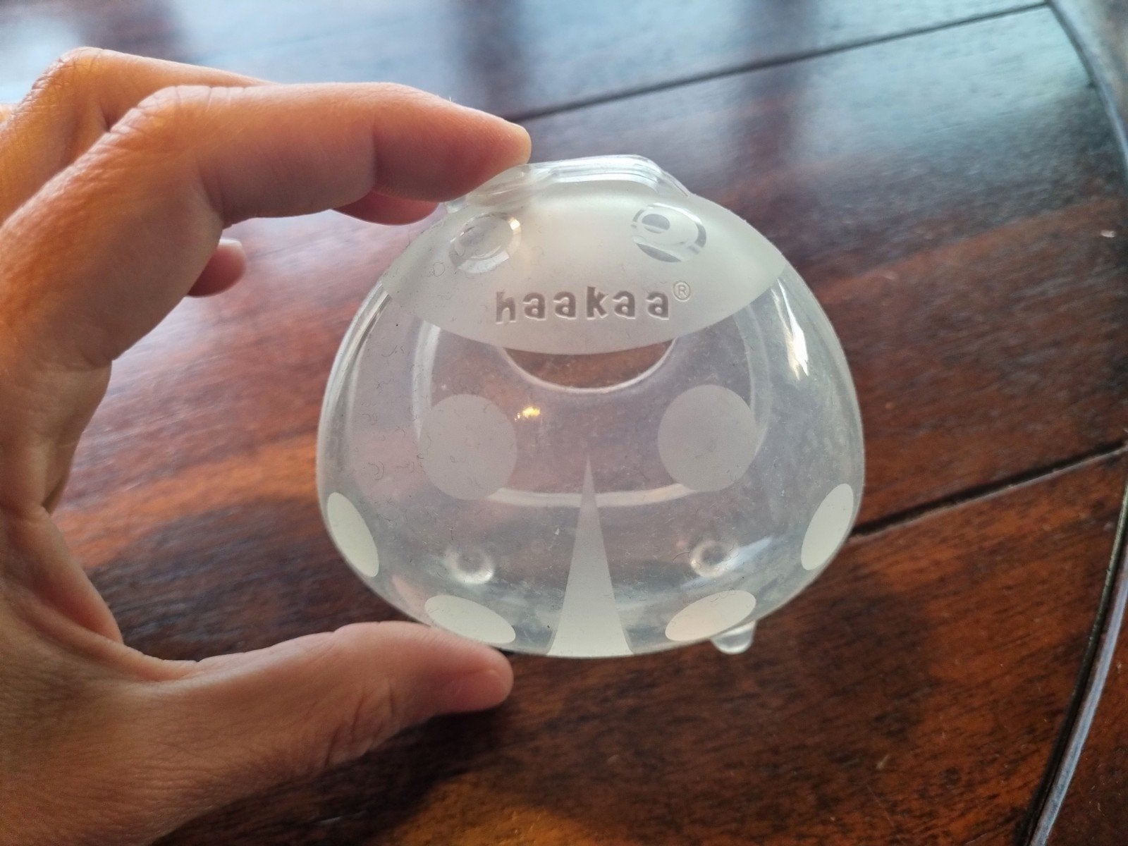 Haakaa Ladybug siliconen opvangschaal 40 ml, Ophalen of Verzenden, Zo goed als nieuw, Overige typen