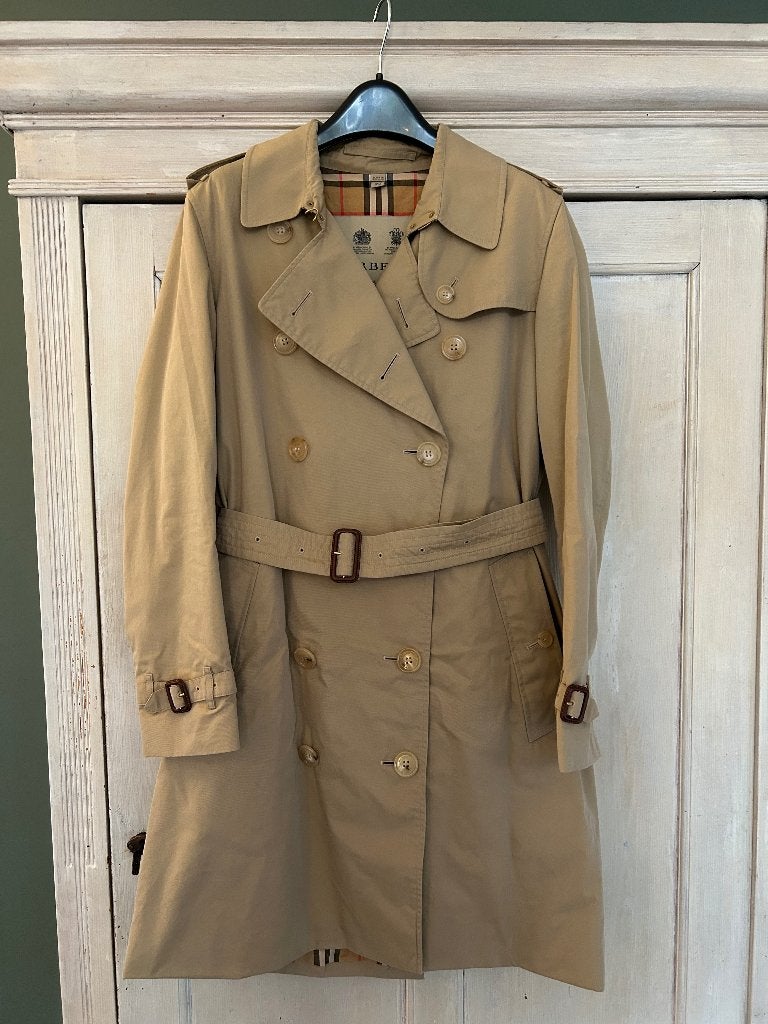 Burberry Kensington Heritage Trenchcoat beige - UK 10, Maat 38/40 (M), Beige, Ophalen of Verzenden, Burberry