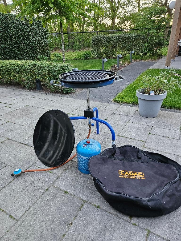 Cadac Skottelbraai – compleet met gasfles, pannen en tas, Ophalen, Gebruikt, Cadac