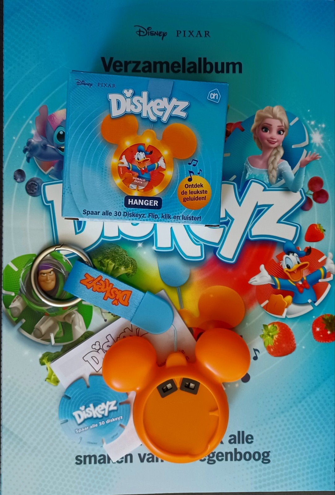 Diskeyz complete album plus Mickey hanger, Verzamelen, Albert Heijn, Ophalen of Verzenden